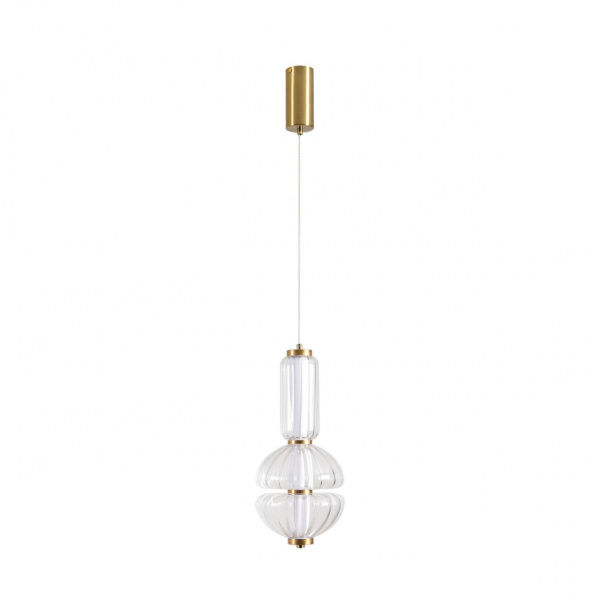 Бронза/прозрачный, металл/стекло Подвес LED 13W 4000K 220V TAISHA LEDIO, арт. 8325/28L
