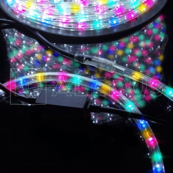 фото Дюралайт ALEDUS, 220 В, 13 мм, бухта 100 м, RGB