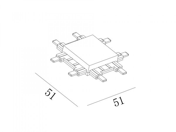 фото Коннектор системы SWG SLIM, CN-SLIM-BL-X