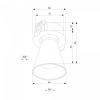 фото Светильник встраиваемый поворотный светодиодный с антибликовой решеткой Bell 8W 4000K белый 25097/LED