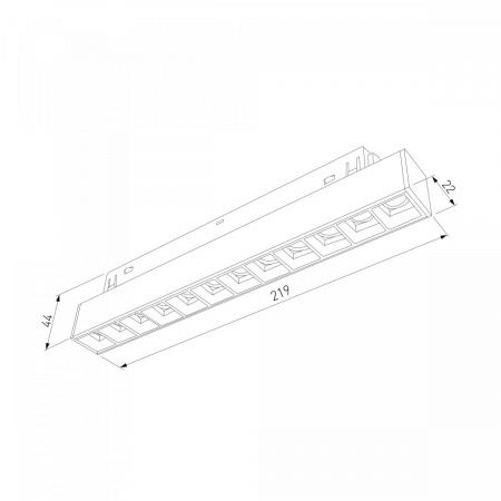 фото Slim Magnetic SL02 Трековый светильник 12W 3000K (черный) 85005/01