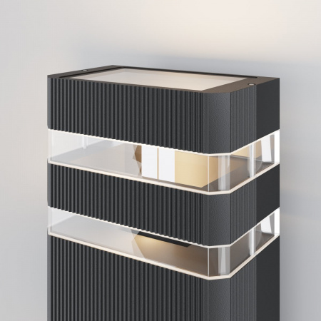 фото Уличный настенный светильник Maytoni Outdoor Unter den Linden O578WL-02B, черный