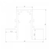 фото Slim Magnetic Шинопровод встраиваемый под ГКЛ 12,5мм белый (3м) 85208/00