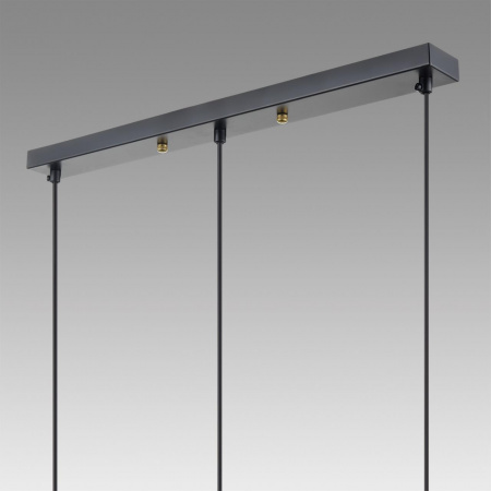 фото Черный/бронза металл/стекло Подвес Е14 3*40W 220V ISHA COMFI, арт. 8101/3A