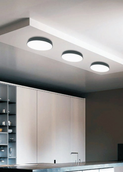 фото Светильник накладной круглый  DW2260  LED 18W 4000К IP44. Цвет: черный