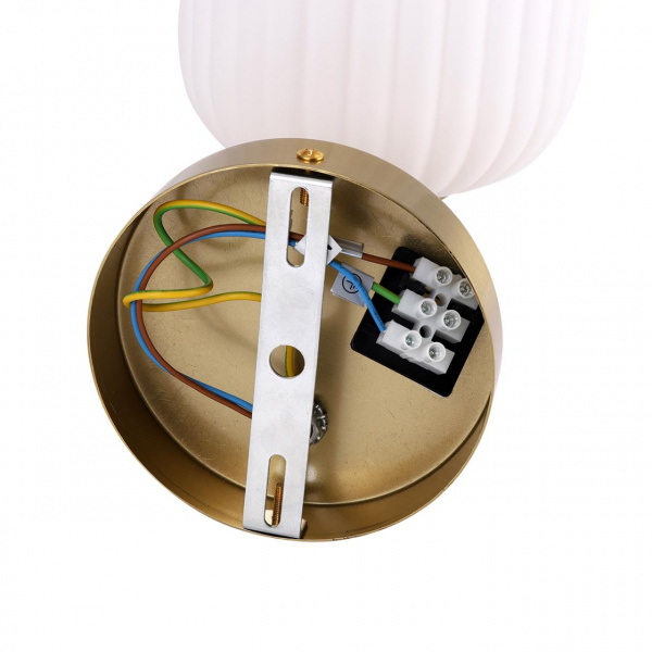 фото Бронза/белый, металл/керамика/стекло Бра E27 40W 220V ALEGRA MODERNI, арт. 8334/1W