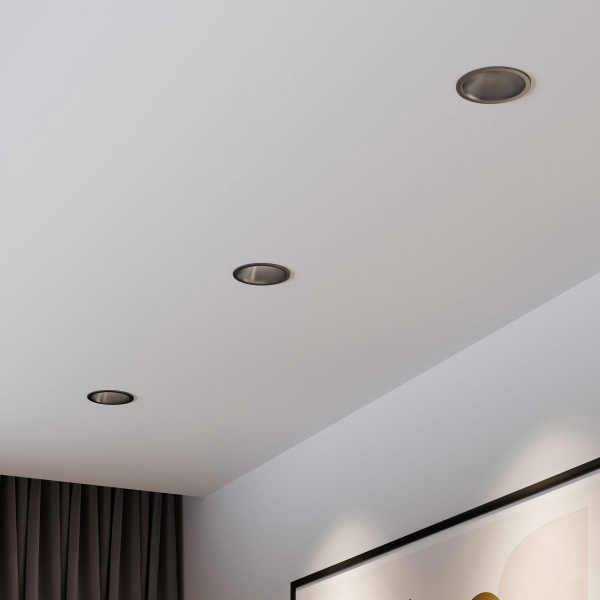 фото Светильник встраиваемый светодиодный Forte 15W 4000K титан 25071/LED