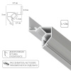 Теневой профиль под натяжной потолок Arte Lamp GAP A680233