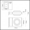 фото Черный/металл Уличный настенный светильник IP54 LED 6W 4000K AC85-265V VART NATURE, арт. 6654/6WL