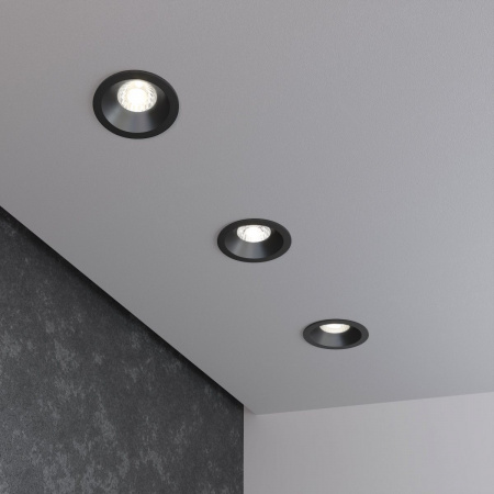 фото Встраиваемый точечный светильник 15266/LED, черный, 4200K