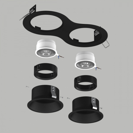 фото Комплект со светильником Domino, черный Lightstar D6270707BMOD