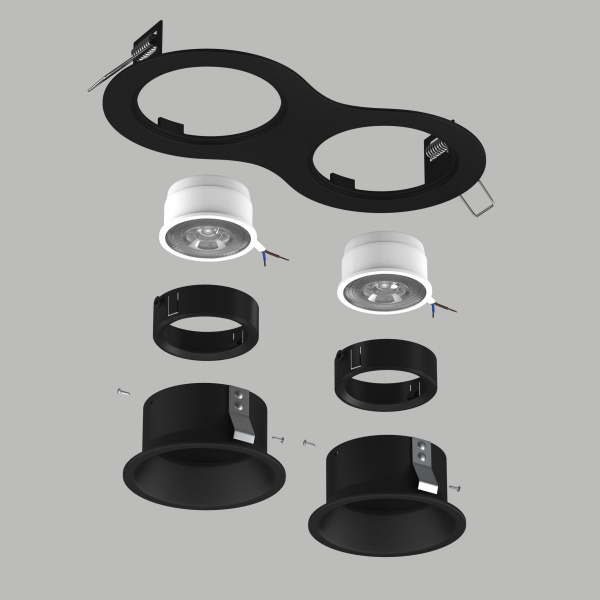 фото Комплект со светильником Domino, черный Lightstar D6270707BMOD