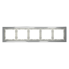 фото Рамка стеклянная VOLTUM S70 на 5 постов, (сталь, стекло)