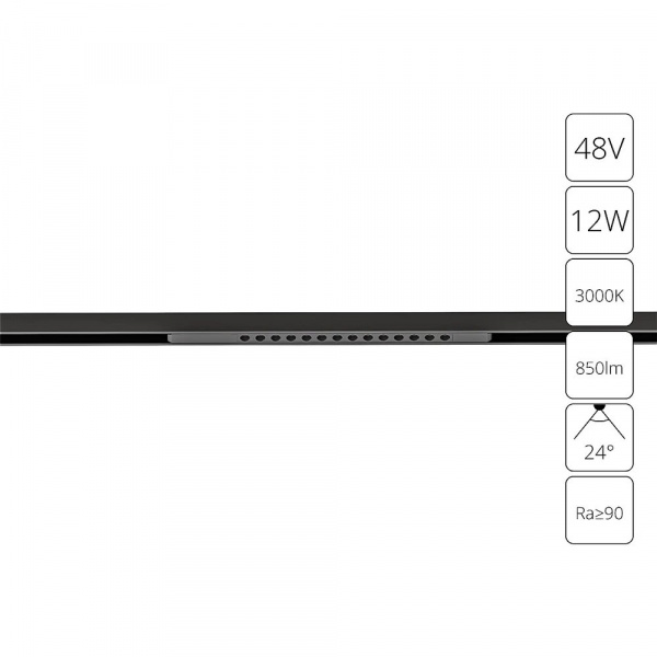 Магнитный трековый светильник Arte Lamp OPTIMA A7286PL-1BK
