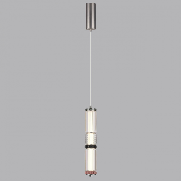 фото Темный сатин.никель/терракот/черный Подвес LED 12W 4000K COLLIER L-VISION, арт. 5456/12L