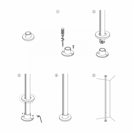 фото Mini Magnetic Шинопровод накладной Round черный 2м 85165/00