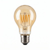 Светодиодная лампа Ультра Декоративная Лофт Филамент A60 4Вт 2800K E27 диммируемая Voltega 3507, коньячный