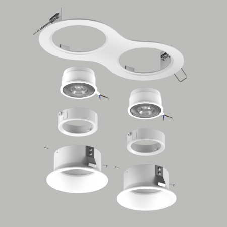 фото Комплект со светильником Domino, белый Lightstar D6260606WMOD
