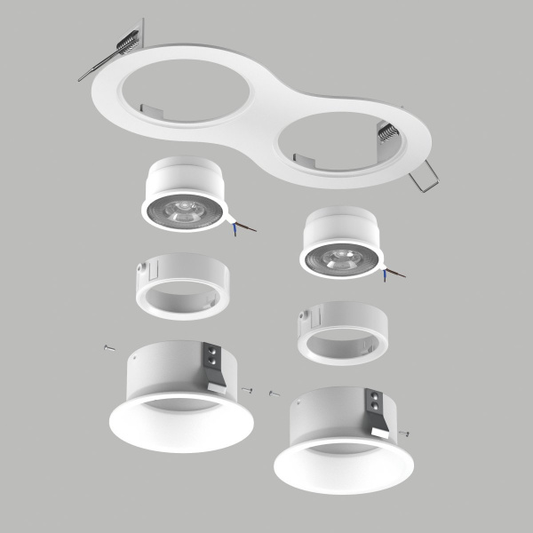 фото Комплект со светильником Domino, белый Lightstar D6260606WMOD