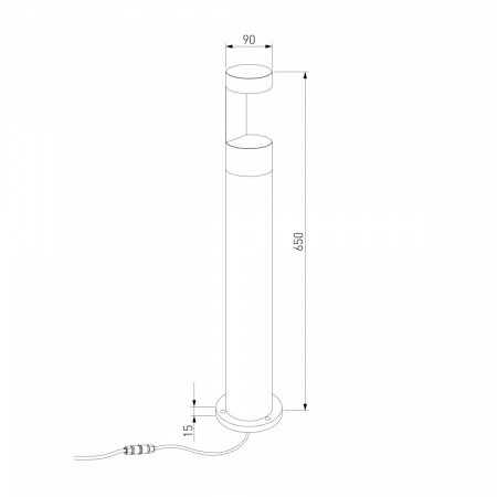 фото Ландшафтный светодиодный светильник Nimbus IP54 35126/F черный
