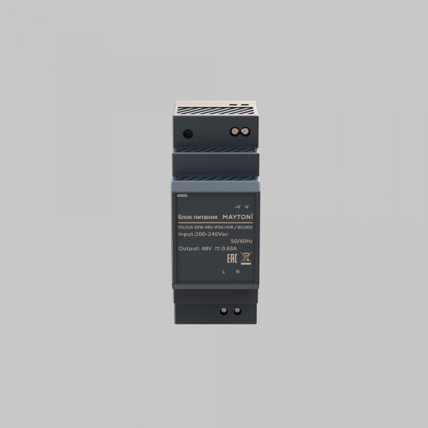 фото Источник напряжения PSL016 48В 30Вт IP 20 Maytoni 831003, серый