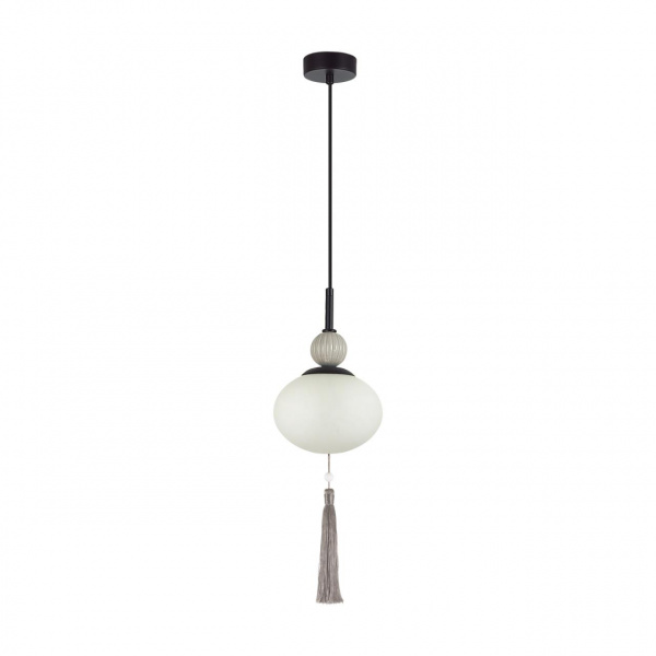 Черный/серый/белый, металл/керамика/стекло Подвес Е14 1*40W 220V GLORIYA NEOCLASSI, арт. 8273/1A