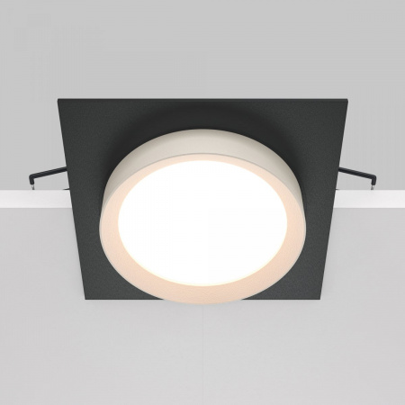 фото Встраиваемый светильник Maytoni Technical Hoop DL086-GX53-SQ-BW, черный
