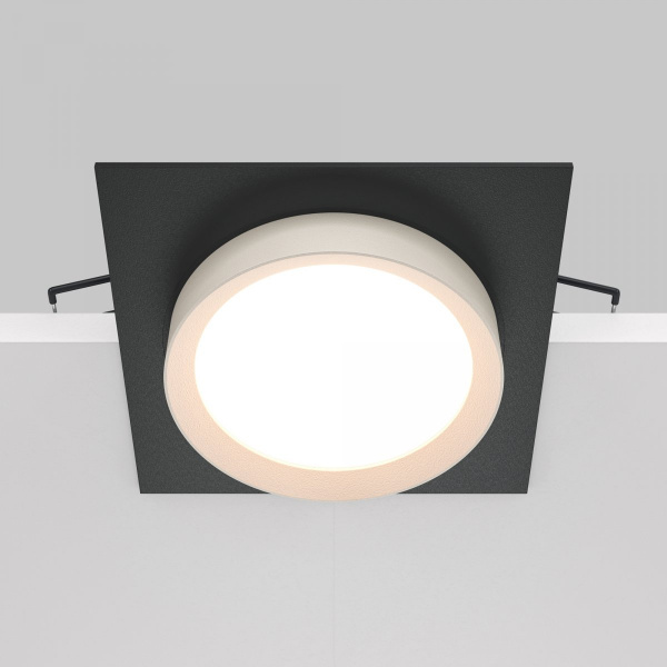 фото Встраиваемый светильник Maytoni Technical Hoop DL086-GX53-SQ-BW, черный