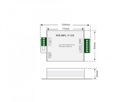 фото Усилитель SWG RGB,18А, AMP-RGB-18A