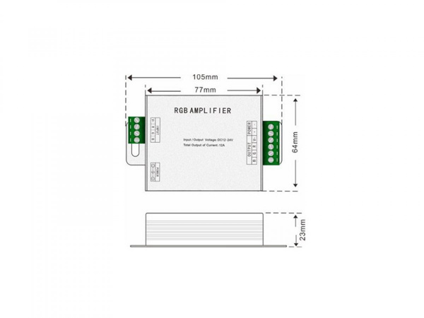фото Усилитель SWG RGB,18А, AMP-RGB-18A