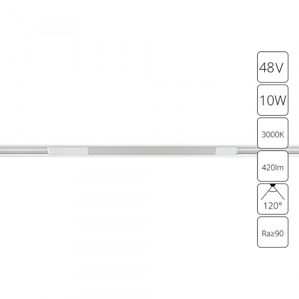 Магнитный трековый светильник Arte Lamp OPTIMA A7283PL-1WH