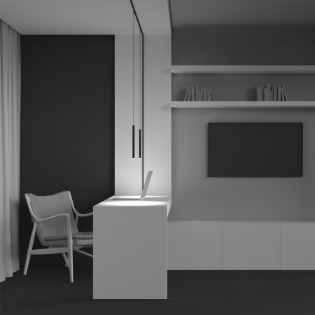 фото Трековый подвесной светильник Maytoni Technical Skim TR191-1-3W2.7K-M-B, черный
