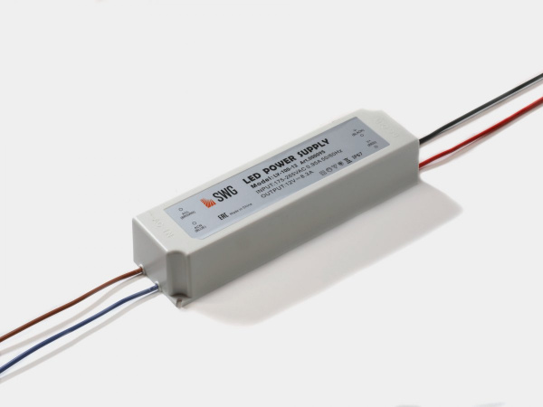 Блок Питания SWG для ленты IP 67 пластик 100 W, 12V, LV-100-12