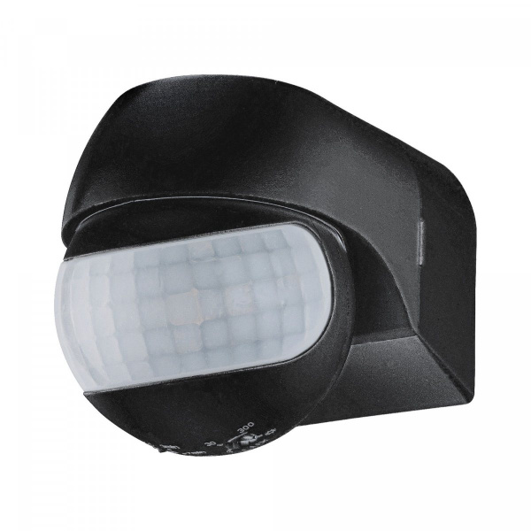 Инфракрасный датчик движения 12м 800W 180° IP54 черный SNS-M-10