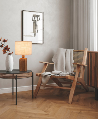 фото Настольный светильник Freya Forest FR5326TL-01W, дерево