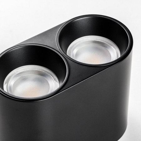 фото Рамка (светильник) PVC для LED-модулей 941хх и LED-ламп D50мм Rullo, черный Lightstar 213467