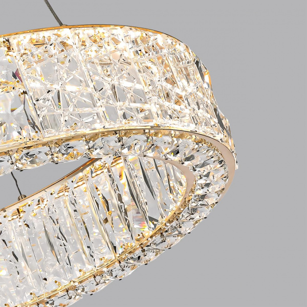 фото Золото/прозрачный/металл/хрусталь/стекло Люстра LED 52W 3700K VERSION HALL, арт. 5071/70L