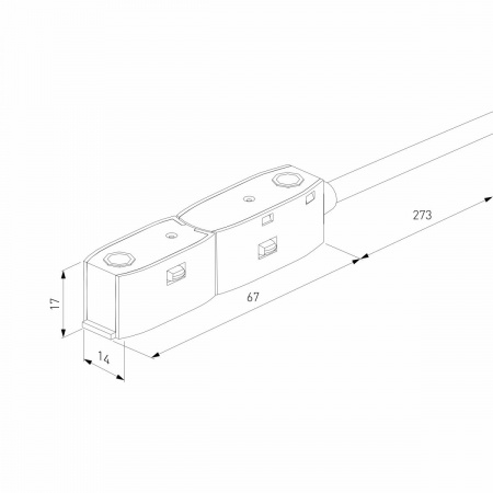 фото Slim Magnetic Ввод питания гибкий черный 85162/00