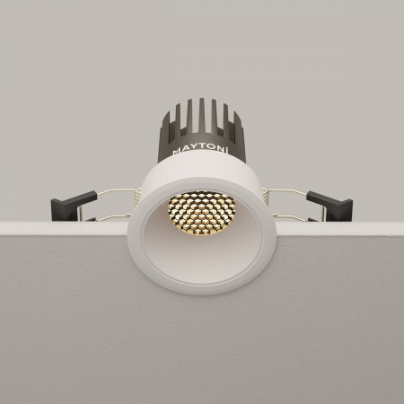 фото Встраиваемый светильник Maytoni Technical Dip DL115-10W-3K-W, белый
