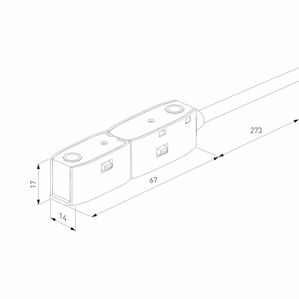 фото Slim Magnetic Ввод питания гибкий черный 85162/00