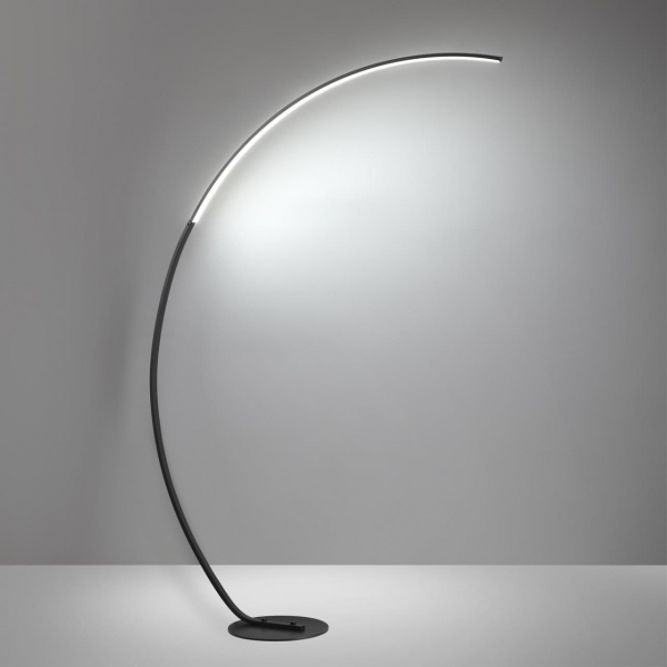 фото Чёрный Торшер с ПДУ LED 12W 3000-6000K 220V WES LEDIO, арт. 5676/21FL
