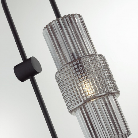 фото Черный/дымчатый металл/стекло Бра E14 1*40W PIMPA MODERN, арт. 5016/1W