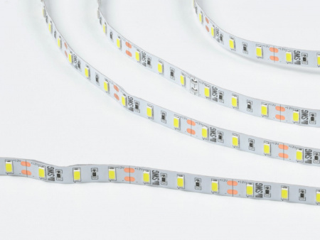 фото Светодиодная лента 5630, 60 LED/м, 12 Вт/м, 12В, IP20, Цвет: Холодный белый, SWG660-12-12-W-M, катушка 5 м