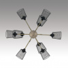 фото Черный/античная бронза/черный металл Люстра потолочная Е27 9*60W 220V ABRIS COUNTY, арт. 8191/9C
