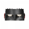 Встраиваемый светильник Maytoni Technical Alfa LED DL043-02-10W4K-SQ-B-1, черный