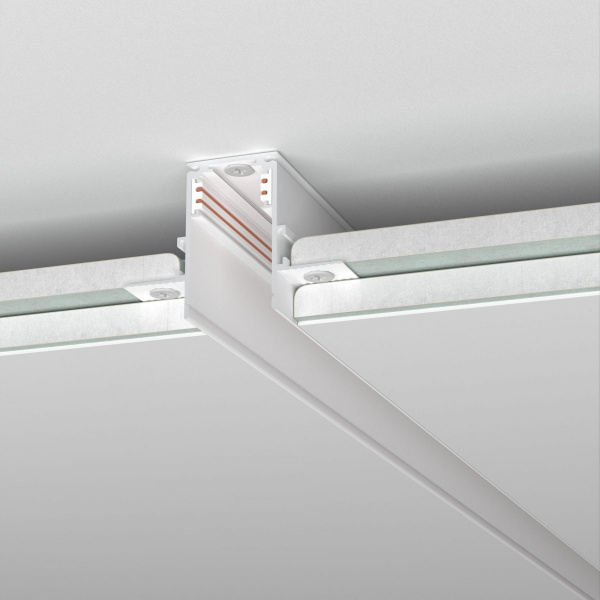 Slim Magnetic Шинопровод встраиваемый под ГКЛ 9,5мм белый (2м) 85209/00