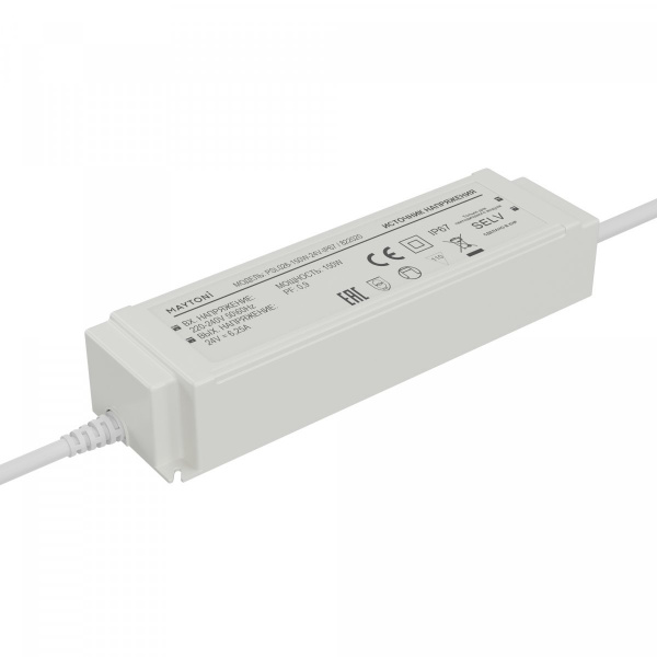 Источник напряжения PSL026 24В 150Вт IP67 Maytoni 822020, белый
