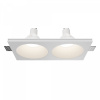 Встраиваемый светильник Maytoni Technical Gyps Modern DL129-GU10-02-W, белый
