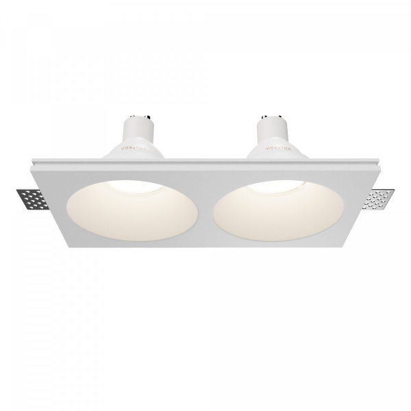 Встраиваемый светильник Maytoni Technical Gyps Modern DL129-GU10-02-W, белый