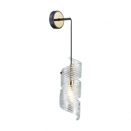 фото Черный/золото/металл/стекло Подвес/бра E14 1*40W FUSILLI MODERN, арт. 5439/1